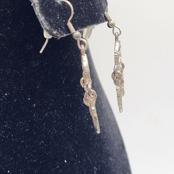 Dream Catcher Earring Silver tone Fashion Earrings 2inDream Catcher Earring Silv - Picture 4 of 5